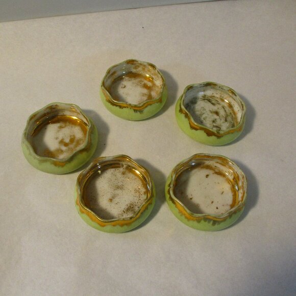 Antique Vintage Haviland Limoges France Lusterware Open Salts Dishes - Picture 8 of 9